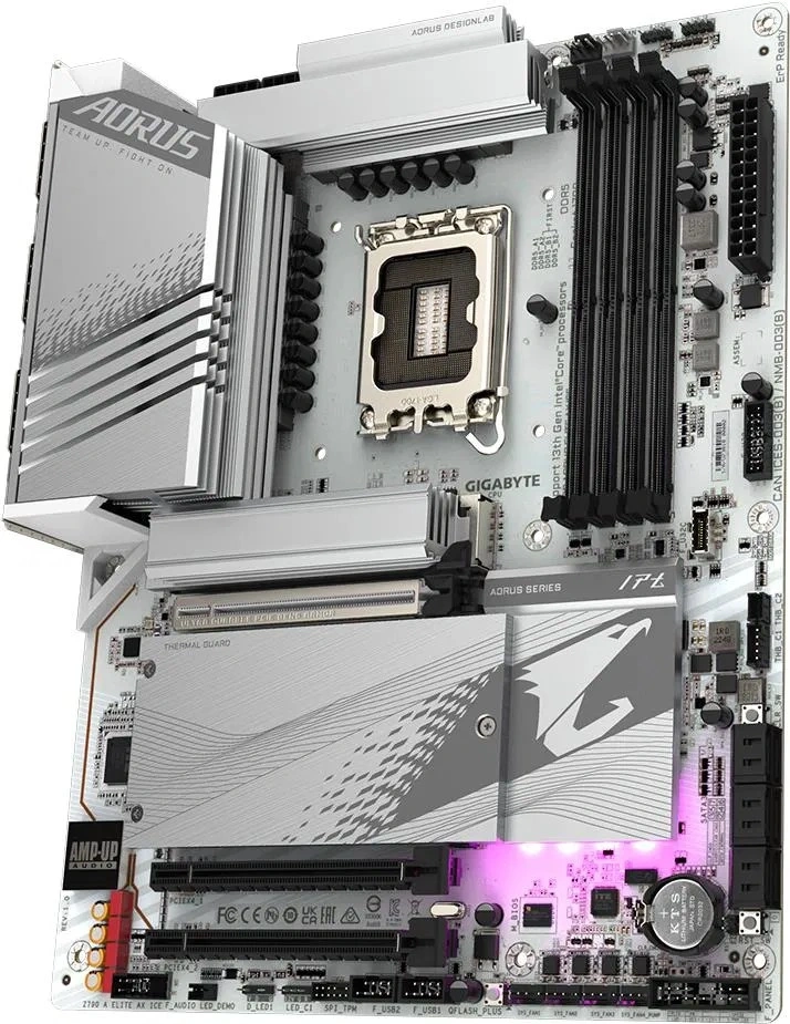 GIGABYTE Alaplap S1700 Z790 AORUS ELITE AX ICE INTEL Z790, ATX