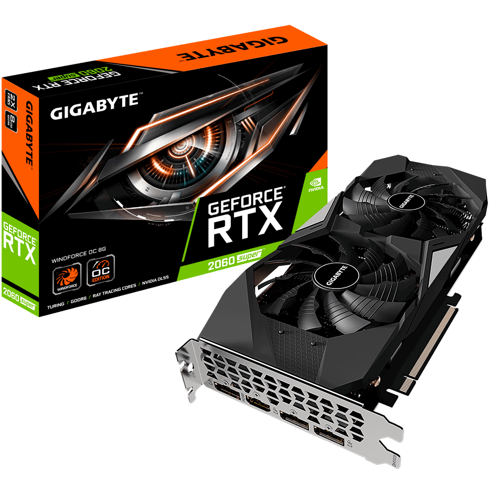 GIGABYTE GV-N206SWF2OC-8GD nVidia 8GB GDDR6 256bit PCIe videokártya