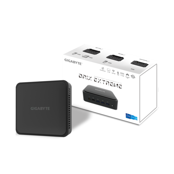 GIGABYTE PC BRIX, Intel Core i5 1240P 4.4GHz, 2xHDMI, MiniDP, Thunderbolt, LAN, WIFI, BT, 4xUSB 3.2, 2xUSB 2.0, FreeDOS