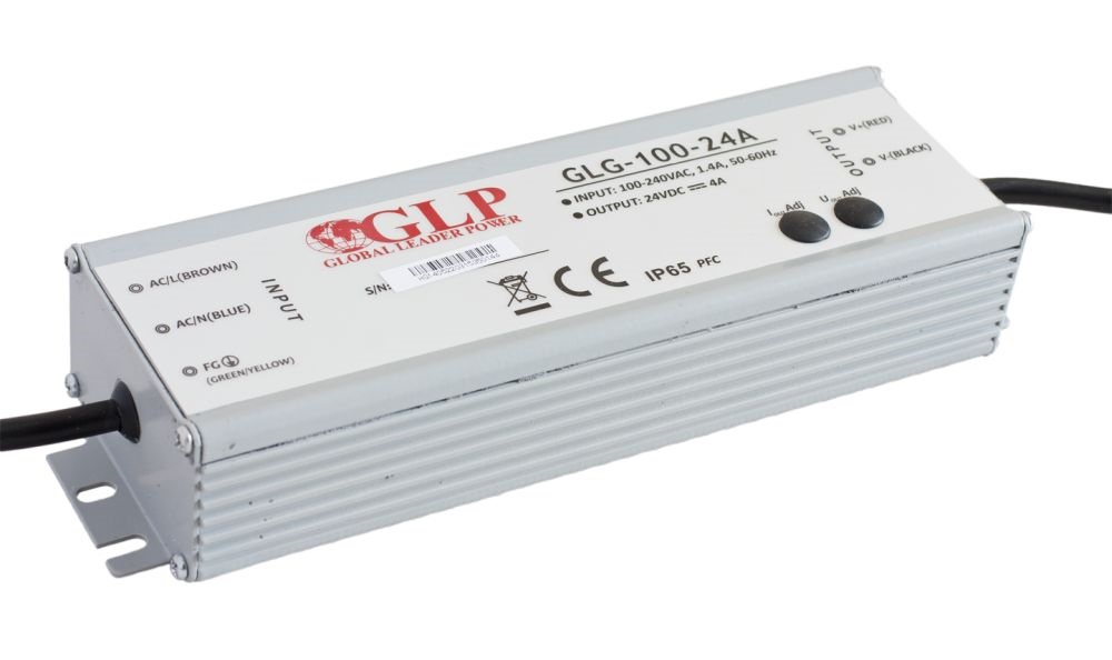 GLP GLG-100-24A 24V/4.2A 100W IP67 PFC szűrős LED tápegység