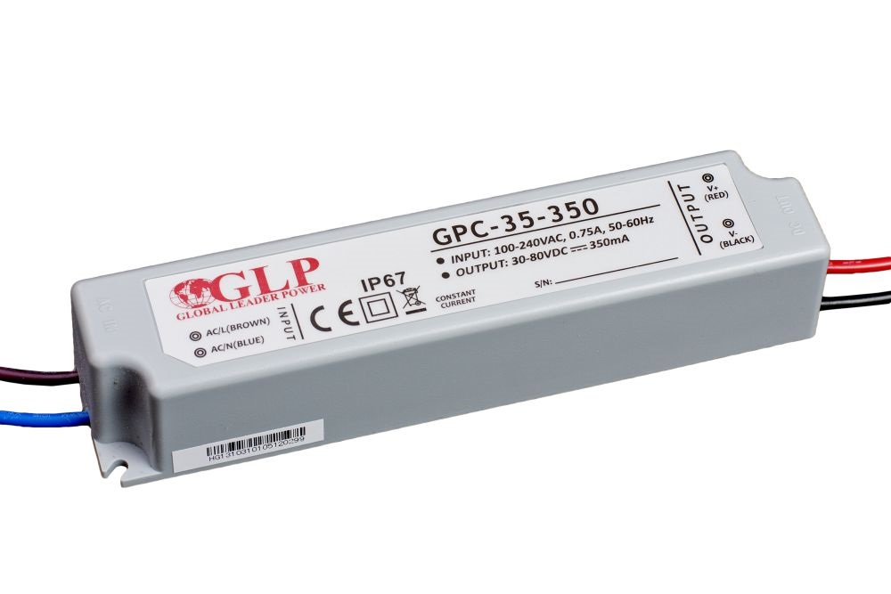GLP GPC-35-350 28W 30~80V 350mA IP67 LED tápegység