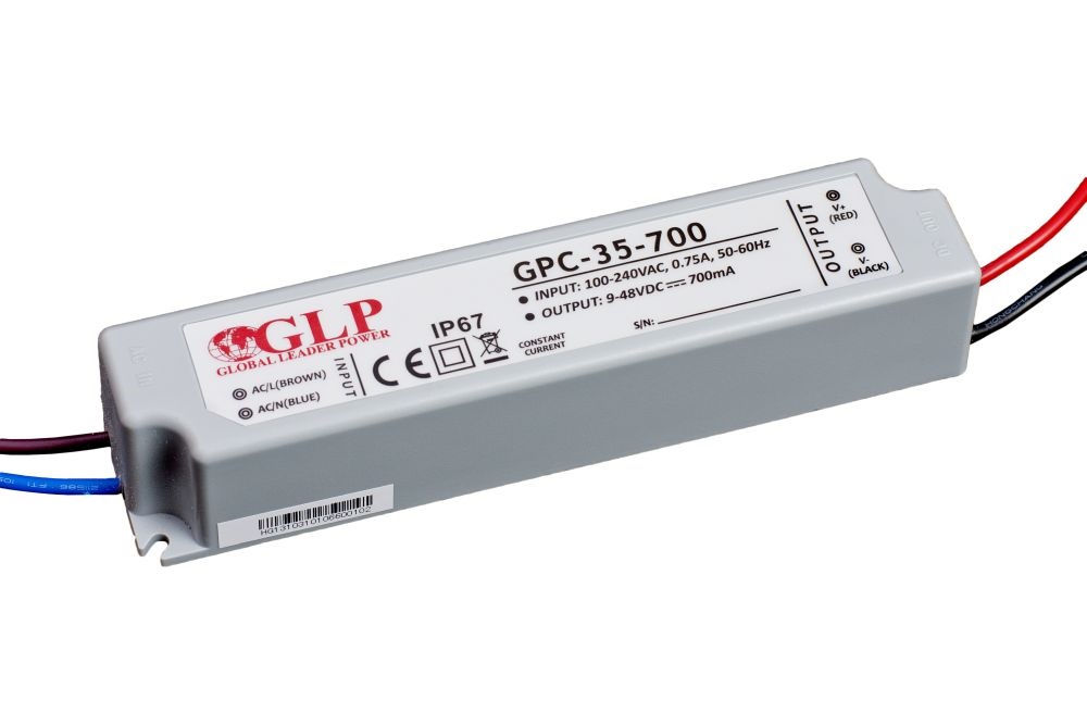 GLP GPC-35-700 34W 9~48V 700mA IP67 LED tápegység