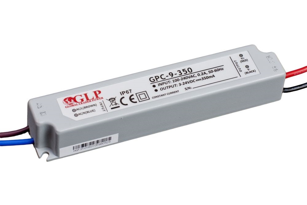 GLP GPC-9-350 8.5W 3~24V 350mA IP67 LED tápegység