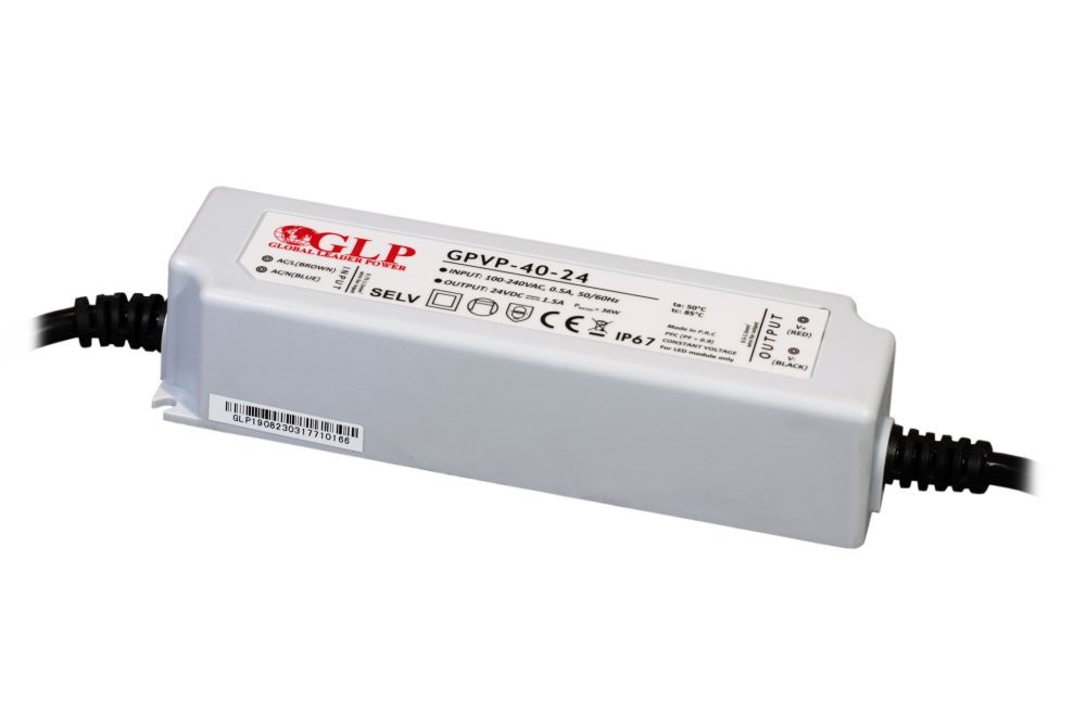GLP GPVP-40-24 40W 24V 1.7A IP67 LED tápegység