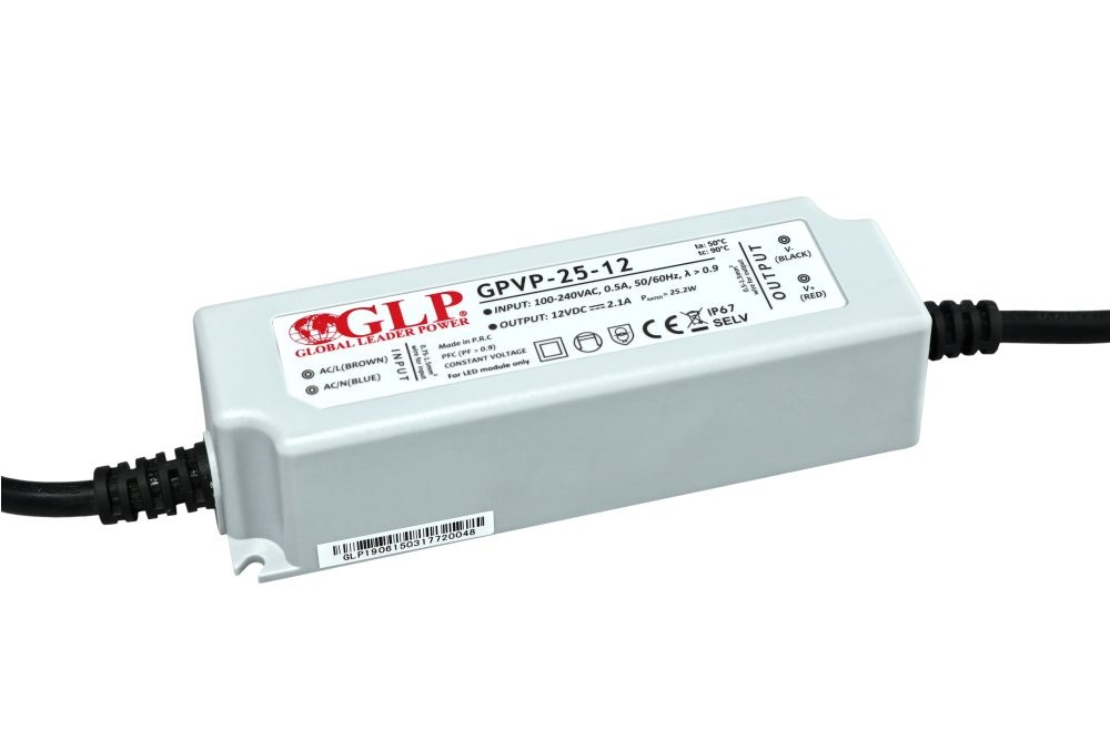 GLP GPVP-25-12 24W 12V 2A IP67 LED tápegység