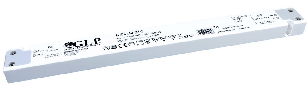 GLP GTPC-60-24-S 24V/2.5A 60W IP20 LED tápegység