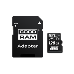 GOODRAM 128GB SD micro (SDXC Class 10 UHS-I) (M1AA-1280R12) memóriakártya adapterrel