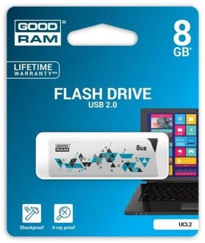 GOODRAM 8GB USB2.0 UCL2 Fehér (UCL2-0080W0R11) Flash Drive