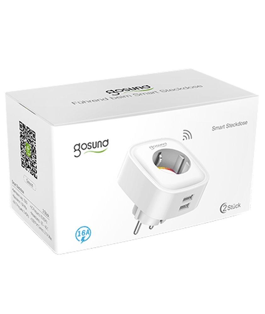 GOSUND SP112 Smart Wi-Fi-s okos konnektor és 2xUSB