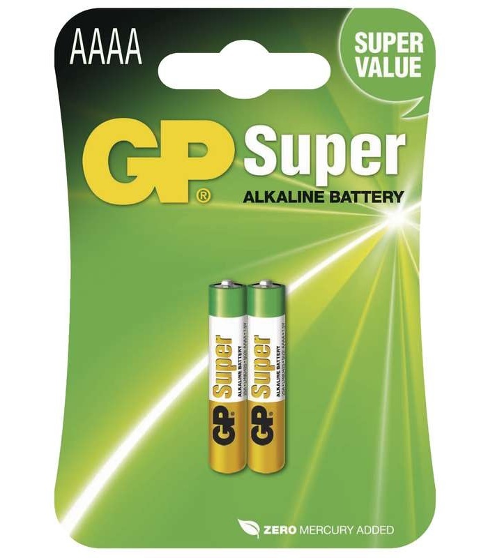GP Super alkáli AAAA (25A, LR61, LR8, MN2500) szuper mikro ceruza elem 2db/bliszter