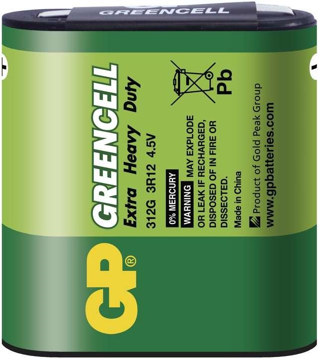 GP Greencell 4,5 V laposelem 3LR12 1db/zsugor