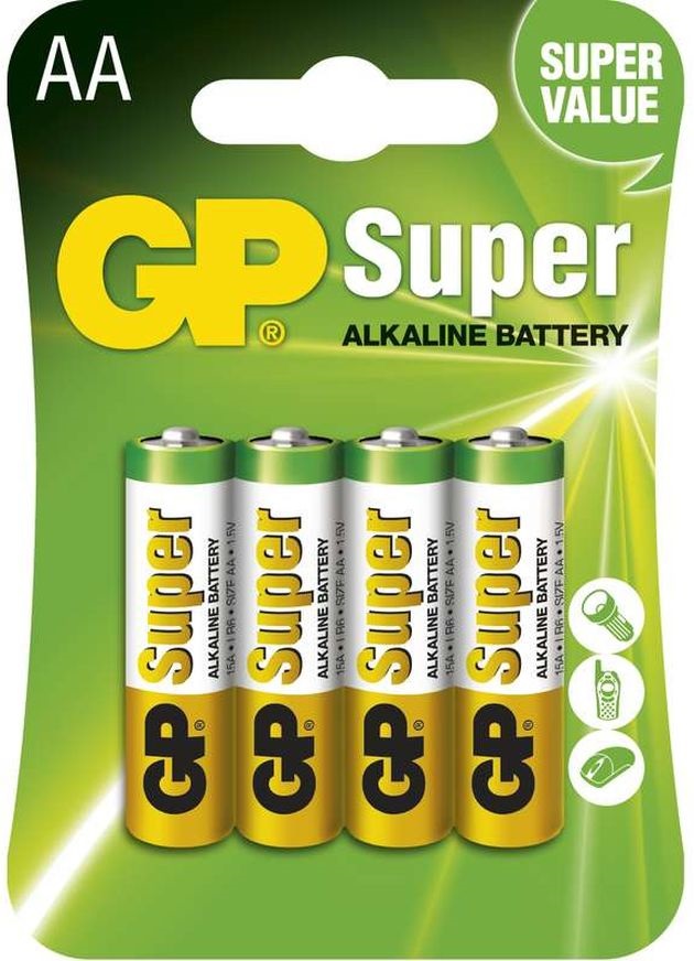 GP Super alkáli AA (LR06) ceruza elem 4db/zsugor