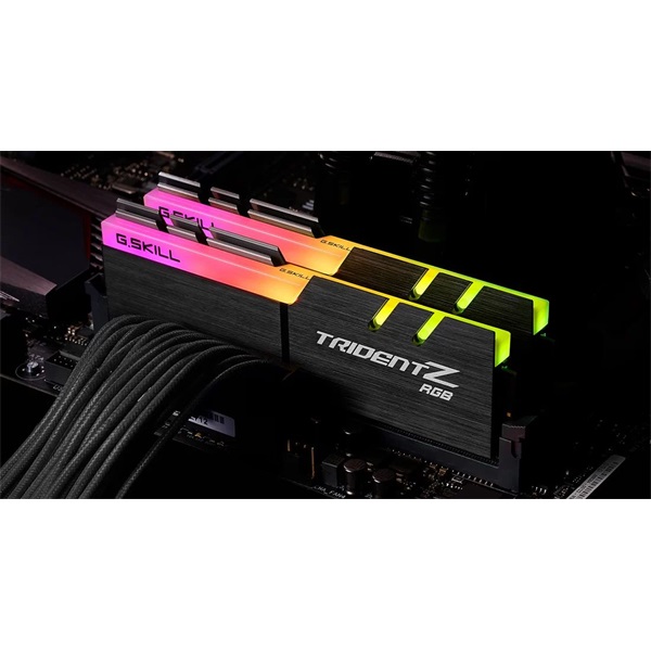 G.Skill 16GB 3200MHz DDR-4 Trident Z RGB Intel XMP (Kit! 2db 8GB) (F4-3200C14D-16GTZR) memória