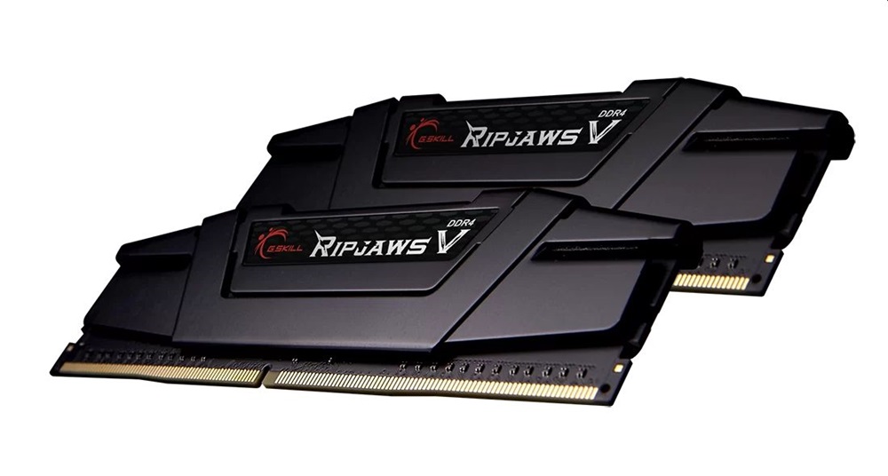G.Skill 32GB 4400MHz DDR-4 Ripjaws V Intel XMP Black (Kit! 2db 16GB) (F4-4400C19D-32GVK) memória