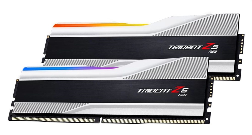 G.Skill 32GB 8000MHz DDR-5 Trident Z5 RGB Intel XMP Silver (Kit! 2db 16GB) (F5-8000J3848H16GX2-TZ5RS) memória