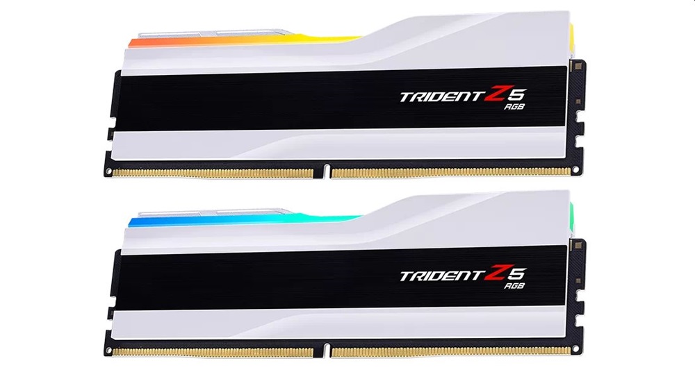 G.Skill 48GB 8000MHz DDR-5 Trident Z5 RGB Intel XMP White (Kit! 2db 24GB) (F5-8000J4048F24GX2-TZ5RW) memória