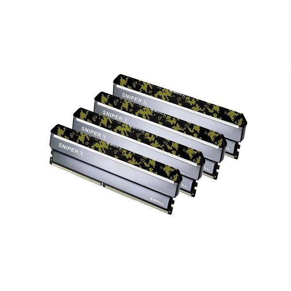G.Skill 64GB 3600MHz DDR-4 Sniper X Intel XMP Digital Camo (Kit! 4db 16GB) (F4-3600C19Q-64GSXKB) memória