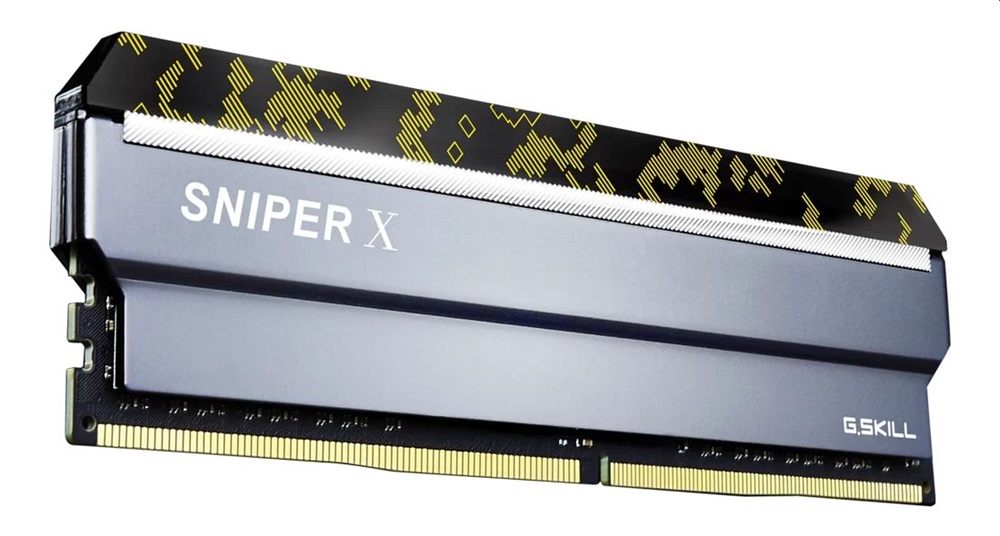 G.Skill 64GB 3600MHz DDR-4 Sniper X Intel XMP Digital Camo (Kit! 4db 16GB) (F4-3600C19Q-64GSXKB) memória