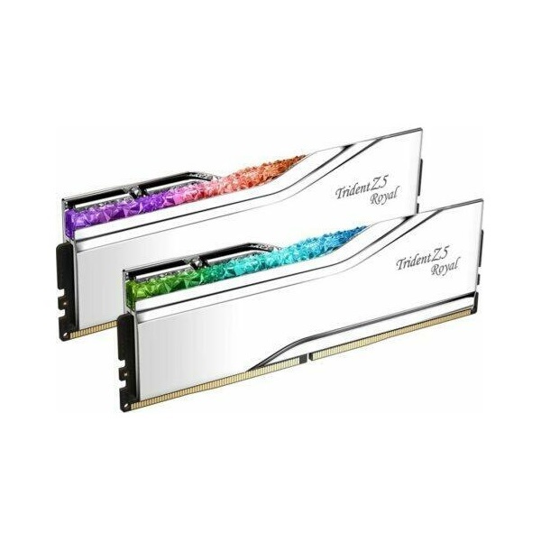 G.Skill 64GB 6400MHz DDR-5 Trident Z5 Royal Intel XMP (Kit! 2db 32GB) (F5-6400J3239G32GX2-TR5S) memória