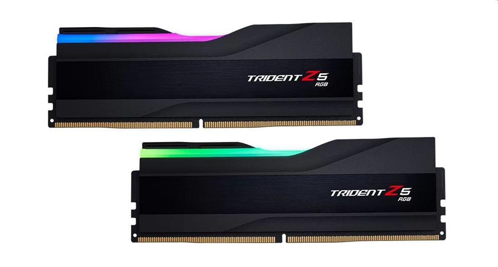 G.Skill 96GB 6400MHz DDR-5 Trident Z5 RGB Intel XMP Black (Kit! 2db 48GB) (F5-6400J3239F48GX2-TZ5RK) memória