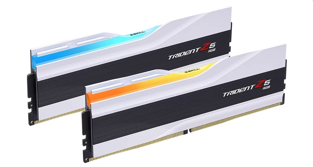 G.Skill 96GB 6400MHz DDR-5 Trident Z5 RGB Intel XMP White (Kit! 2db 48GB) (F5-6400J3239F48GX2-TZ5RW) memória