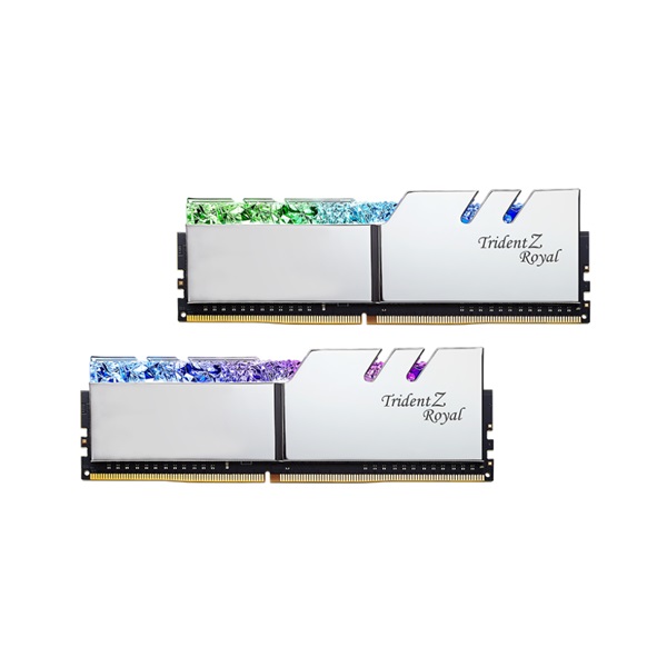 G.Skill Trident Z Royal DDR4 16GB (2x8GB) 3000MHz CL16 1.35V XMP 2.0 Silver RAM memória