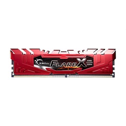 G.Skill 16GB 2400MHz DDR-4 Flare X AMD Red (Kit! 2db 8GB) (F4-2400C15D-16GFXR) memória