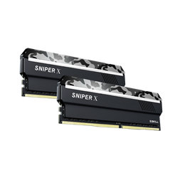 G.Skill 16GB 3600MHz DDR-4 Sniper X Intel XMP Urban Camo (Kit! 2db 8GB) (F4-3600C19D-16GSXWB) memória