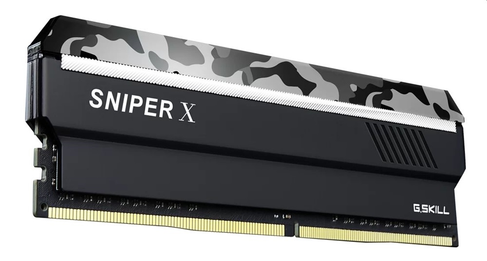 G.Skill 16GB 3600MHz DDR-4 Sniper X Intel XMP Urban Camo (Kit! 2db 8GB) (F4-3600C19D-16GSXWB) memória