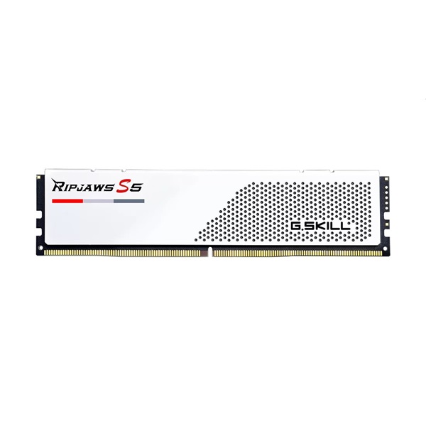 G.Skill 32GB 5600MHz DDR-5 Ripjaws S5 Intel XMP White (Kit! 2db 16GB) (F5-5600J2834F16GX2-RS5W) memória