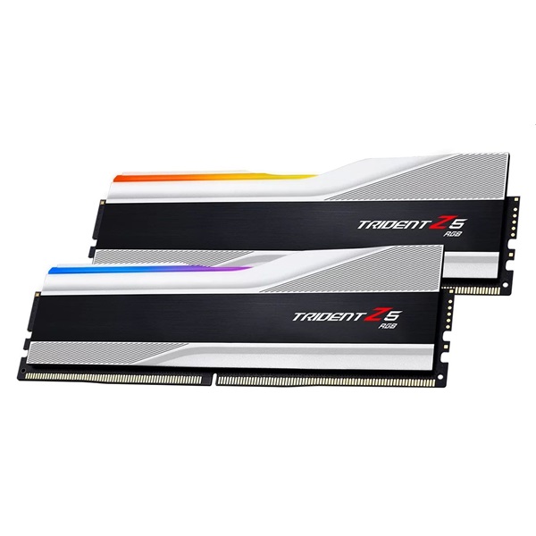 G.Skill 32GB 5600MHz DDR-5 Trident Z5 RGB Intel XMP Silver (Kit! 2db 16GB) (F5-5600J3036D16GX2-TZ5RS) memória