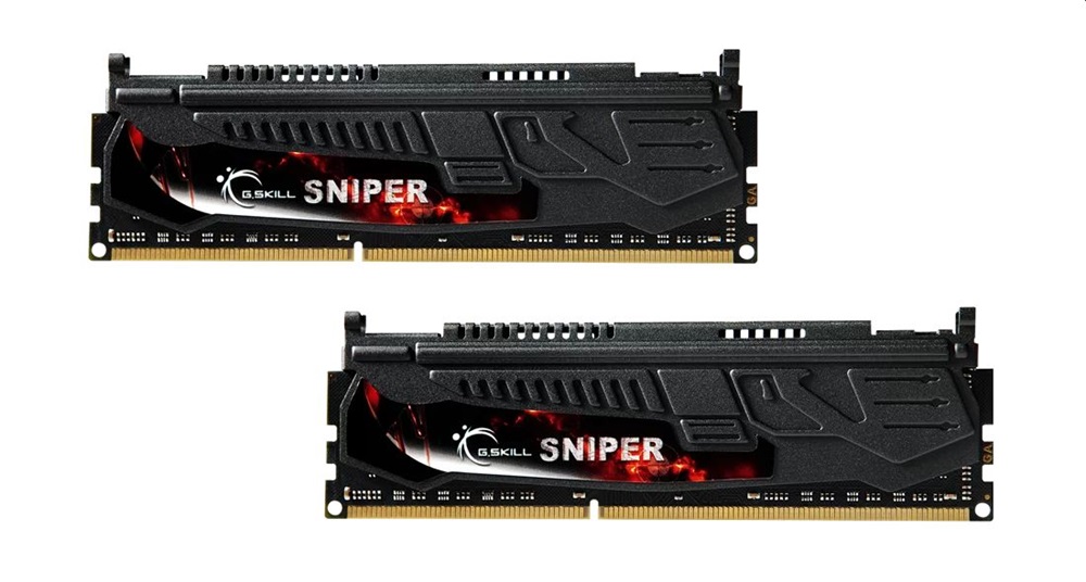 G.Skill 8GB 1866MHz DDR-3 Sniper Intel XMP (Kit! 2db 4GB) (F3-14900CL9D-8GBSR) memória