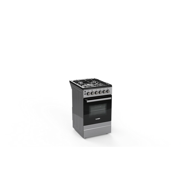 Gaba GOS-G5060GB szürke-fekete, szabadonálló, gáz, főzőzóna: 4, sütő:45L, tűzhely