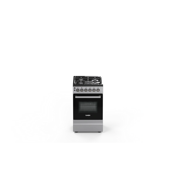 Gaba GOS-G5060GB szürke-fekete, szabadonálló, gáz, főzőzóna: 4, sütő:45L, tűzhely