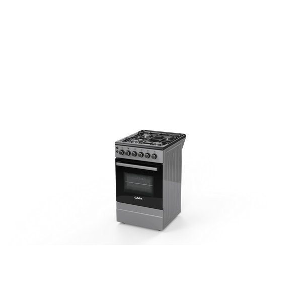 Gaba GOS-G5060GB szürke-fekete, szabadonálló, gáz, főzőzóna: 4, sütő:45L, tűzhely