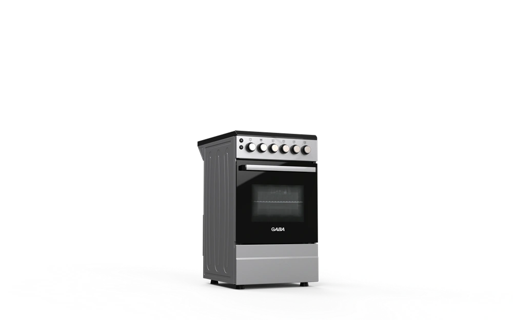 Gaba GOS-G5060GB szürke-fekete, szabadonálló, gáz, főzőzóna: 4, sütő:45L, tűzhely