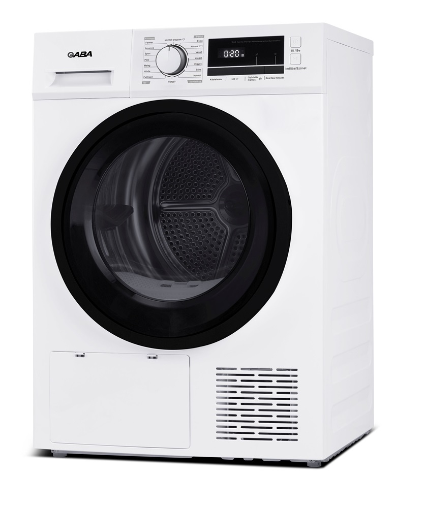 Gaba MTD-G80 fehér, 8 kg, hőszivattyús, szárítógép (Újszerű)