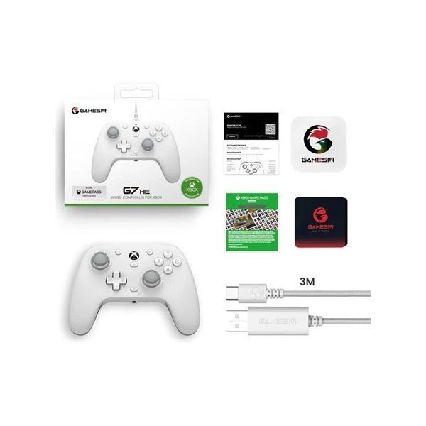 GameSir G7 HE Xbox Series X/S/Xbox One/PC vezetékes fehér kontroller