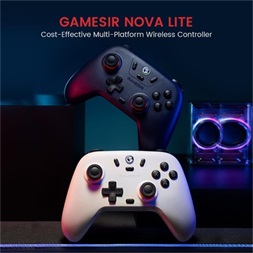 GameSir Nova Lite Multiplatform Android/iOS/Nintendo Switch/PC Bluetooth/USB vezeték nélküli fehér kontroller
