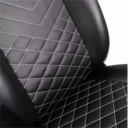 Gamer Szék alkatrész noblechairs ICON PU Fekete/Fehér háttámla