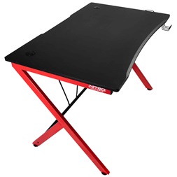 Gamer asztal Nitro Concepts D12 1160 x 750 mm Fekete/Piros