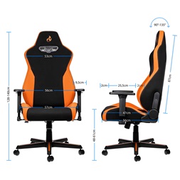 Gamer szék Nitro Concepts S300 Horizon Orange - Fekete/Narancs