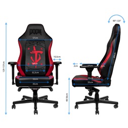 Gamer szék noblechairs HERO DOOM Edition PU Bőr