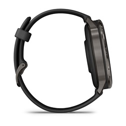 Garmin 010-03014-00 Venu 4 (45mm) fekete szilikon szíjjal sötétszürke okosóra