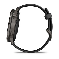 Garmin 010-03014-00 Venu 4 (45mm) fekete szilikon szíjjal sötétszürke okosóra