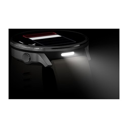 Garmin 010-03014-03 Venu 4 (45mm) fekete szilikon és barna bőrszíjjal sötétszürke okosóra