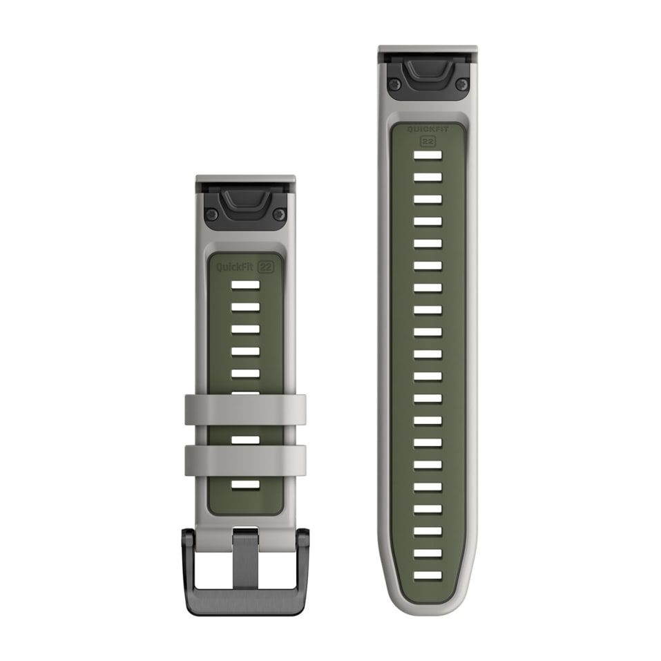 Garmin 010-13280-08 QuickFit 22mm szürke/mohazöld szilikon óraszíj