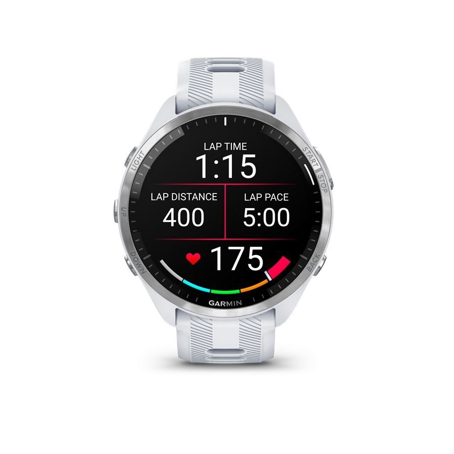 Garmin Forerunner 965 homokkő-szürke okosóra (Újracsomagolt)