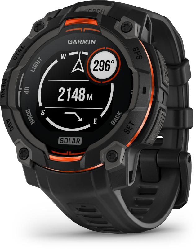 Garmin Instinct 3 45mm Solar fekete okosóra