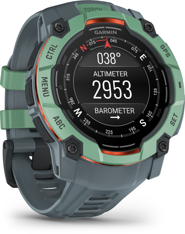 Garmin Instinct 3 50mm AMOLED fekete sötétszürke szíjjal okosóra